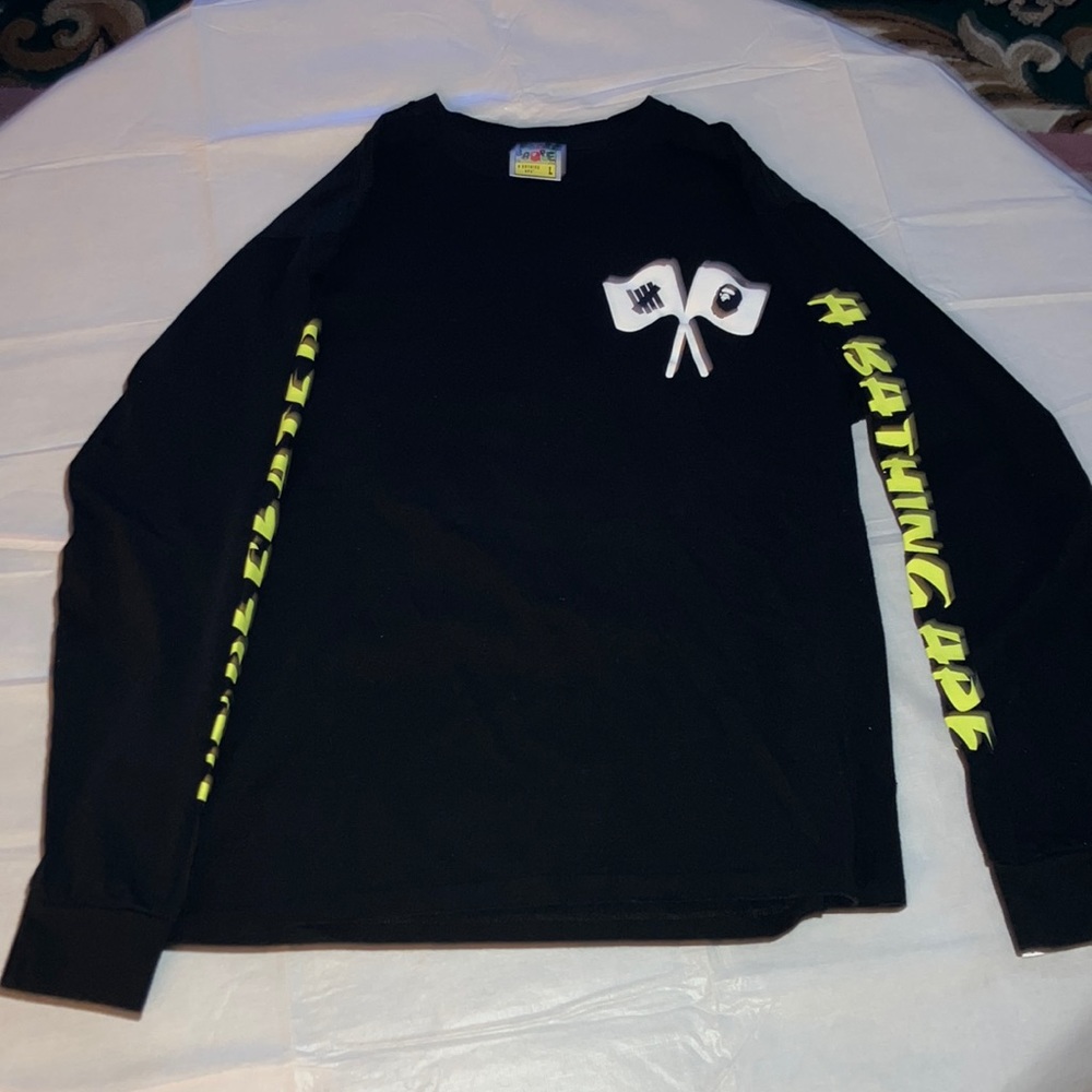 Bape x Undefeated Los Angeles Long Sleeve, Size L, Fits Small